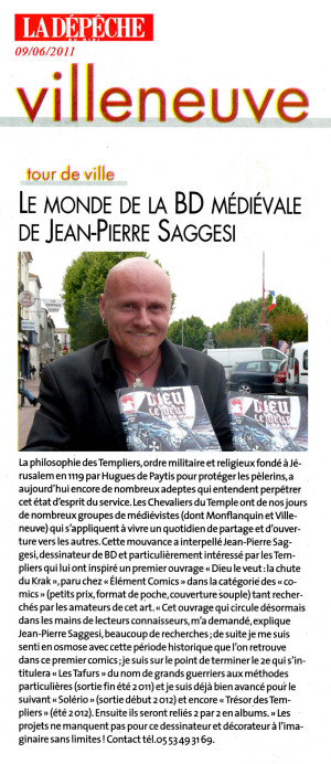Article Depeche 09-06-2011 Saggesi